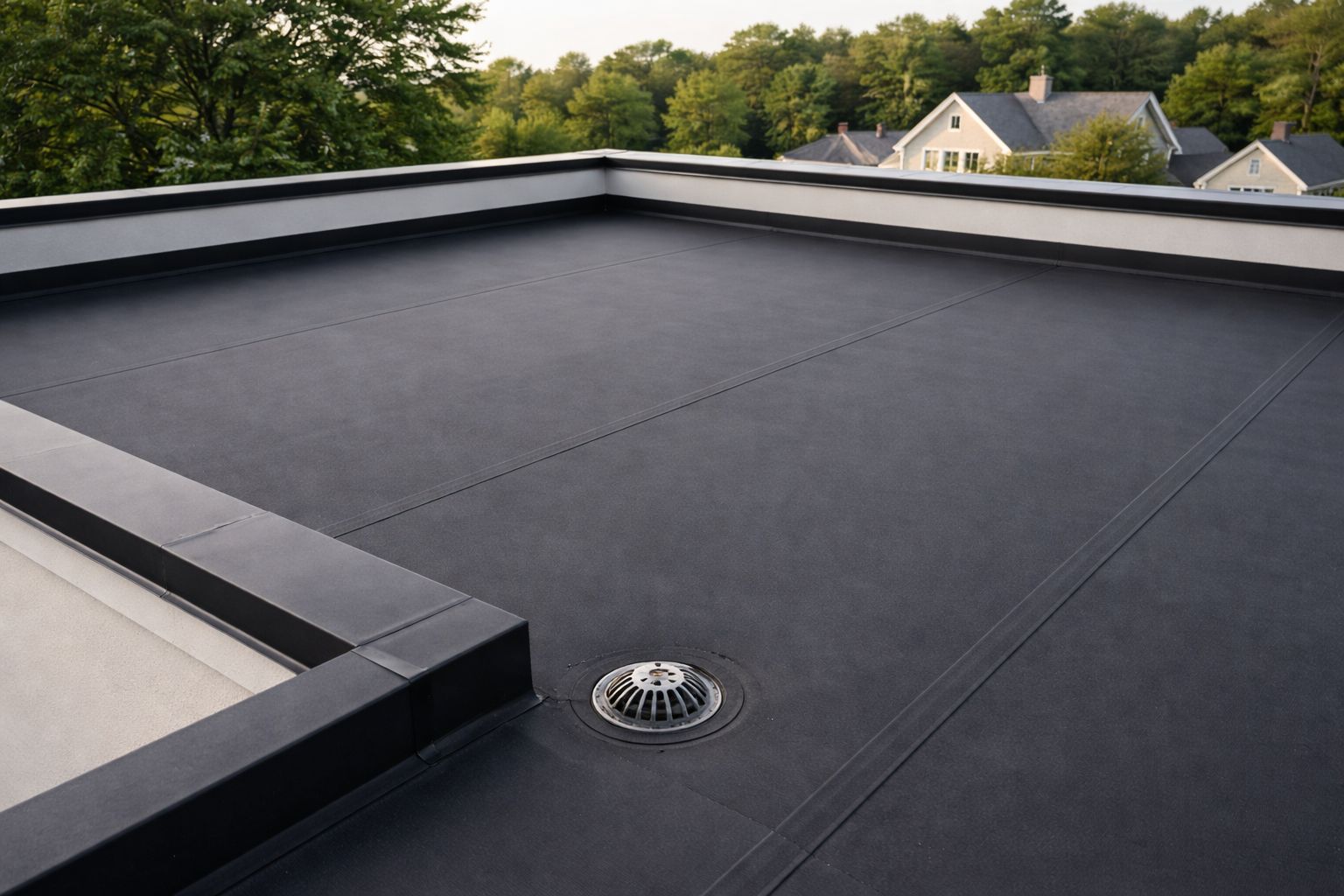 EPDM Flat Roof Installation